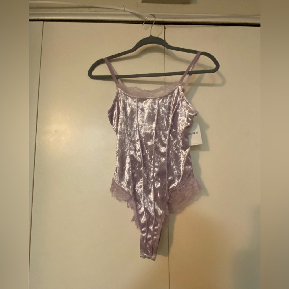 Velvet periwinkle Bodysuit.